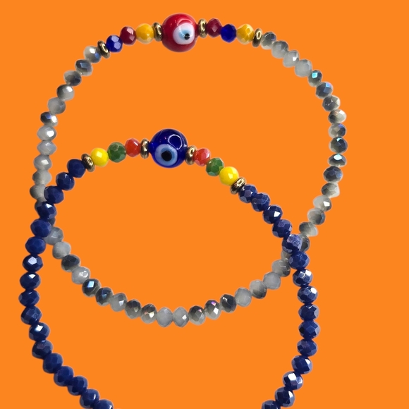 Jewelry - Multicolor Beaded Eye Bracelet Set(2)